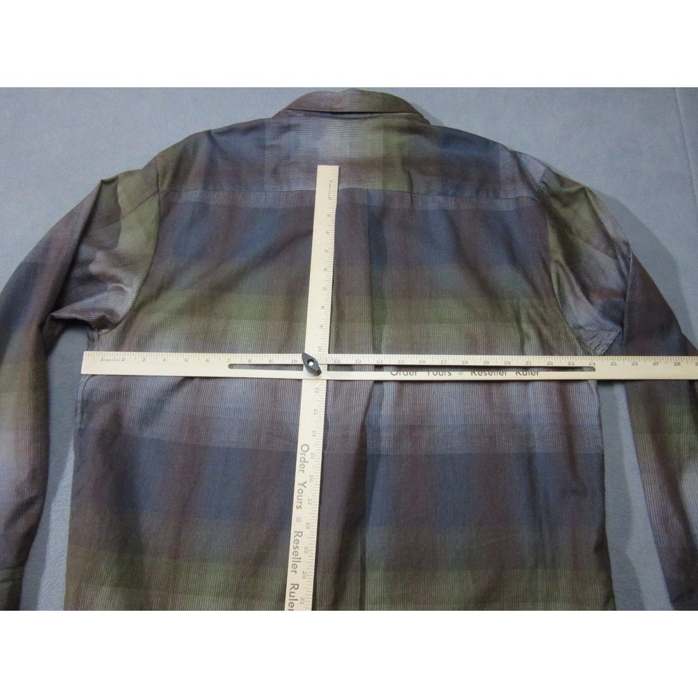 Tommy Bahama Button Up Mens XL Green Excellent Plaid Cotton Silk T35077 - Picture 14 of 15